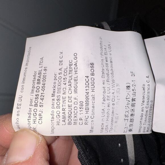 Hugo Boss Slim Fit Suit Men's 38R Dark Gray 2 Button Flat Front Pants Dapper USA - Picture 14 of 16